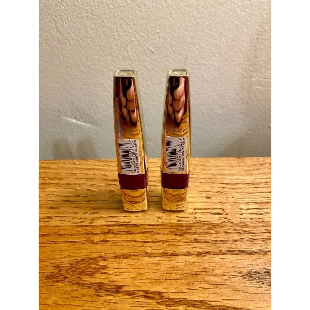 2pk L'OREAL Caresse Wet Shine Lip Stain Gloss in 186 Berry Persistent - SEALED!!